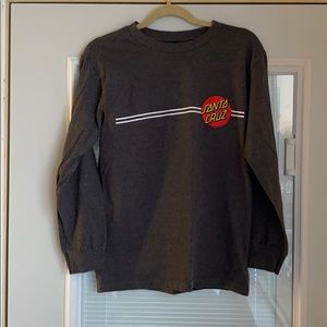 Long sleeve Santa Cruz skateboarding shirt